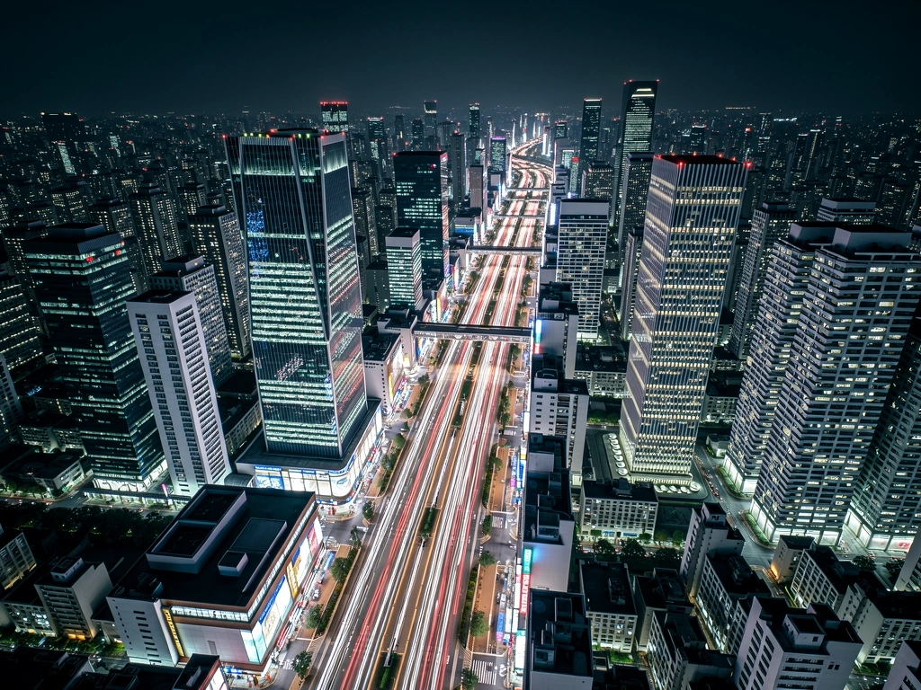 Taipei Financial District Night View